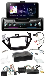 Pioneer USB Lenkrad Bluetooth DAB Autoradio für Opel Adam Corsa E ab 2013 PDC - Bild 1 von 12