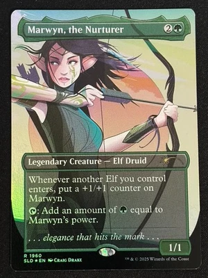 1x MTG Marwyn, the Nurturer (Rainbow Foil) - Secret Lair Drop Series (SLD) #1960 - Image 1 of 2