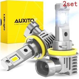 2set H11 H8 H9 LED Headlight High Low Beam Bulbs 6500K Super White Bright AUXITO - Picture 1 of 12