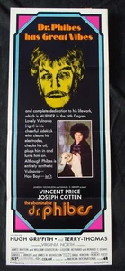 Póster de película ABOMINABLE DR PHIBES PRECIO DE VICENTE 1971 - Imagen 1 de 6