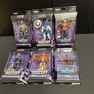 Marvel Legends Guardians of the Galaxy Titus 6 Figures Complete set NO BAF - Picture 1 of 9