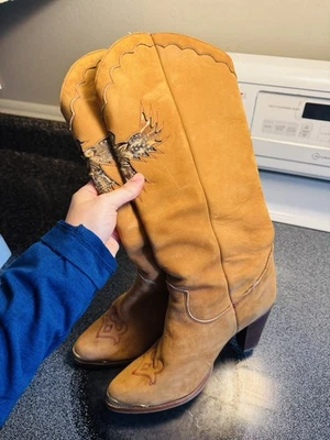 1970 Vintage Zodiac Suede Boots - Image 1 of 4