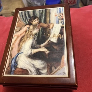 Vintage Musical Jawellery Box - Metropolitan Museum -Renoir - Picture 1 of 11