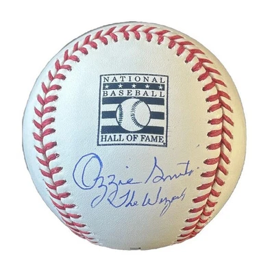 Ozzie Smith Autographed Hall of Fame Baseball “The Wizard” Inscription JSA COA - Image 1 of 3
