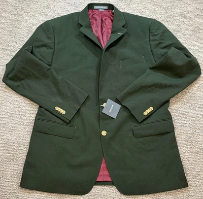 Nuevo con etiquetas Abrigo deportivo Indochino 46R verde oscuro hecho para ti Blazer de lana forrado en rojo Foto 1 de 4