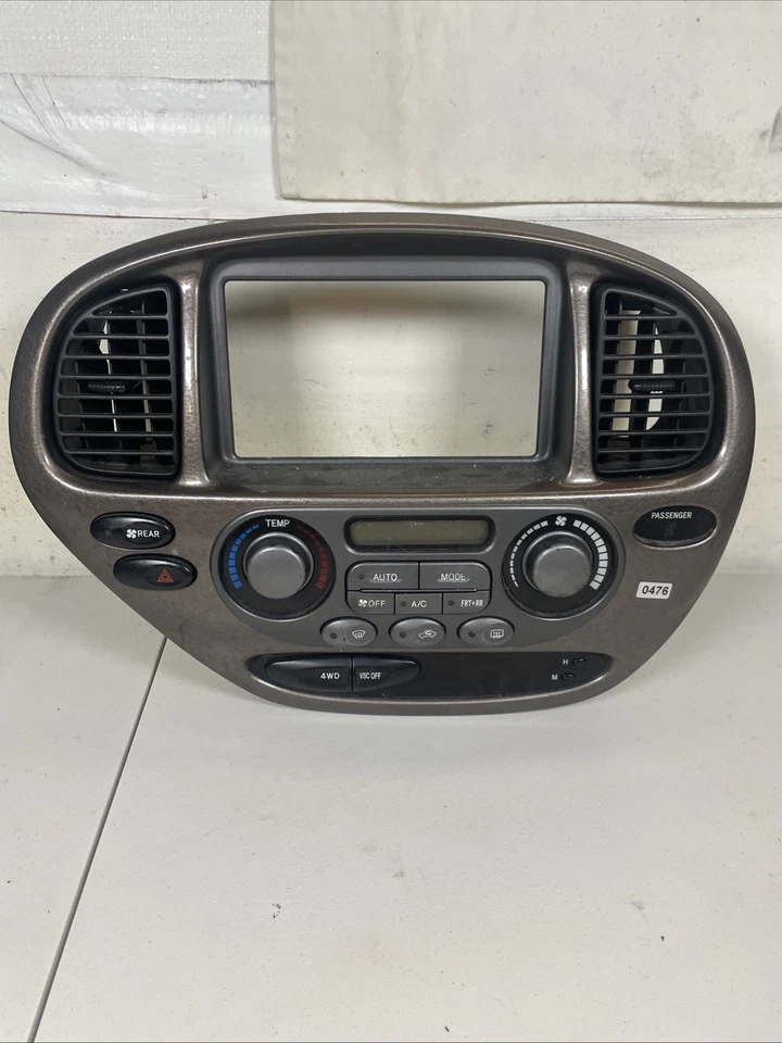 2001-2004 Toyota Sequoia 4WD 4x4 Climate Control HVAC Radio Bezel OEM - Image 1 of 4