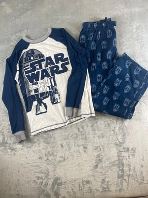 Pijama para hombre DISNEY STORE Star Wars CP30 talla grande azul marino/blanco manga larga Foto 1 de 4