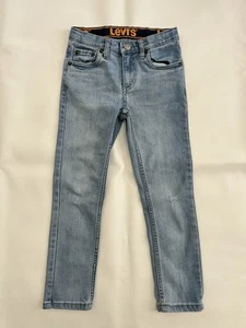 Levi’s 510 Denim Jeans Girls Size 7 Regular Light Wash Basic Everyday  - Picture 1 of 10