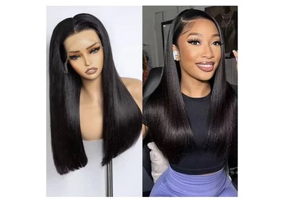 13x4 Skinlike Real HD Full Lace Frontal Wig Human Hair Straight Bob **14 inch** - Image 1 of 4