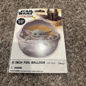 Palloncino in lamina Grogu Disney Star Wars 31" The Mandalorian The Child nuovo con scatola 79 cm - Foto 1 di 1