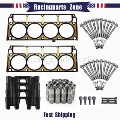 MLS Cylinder Head Gaskets Head Bolts Lifters Set For GM 2004+ LS Gen IV 6.0/6.2 Foto 1 de 4