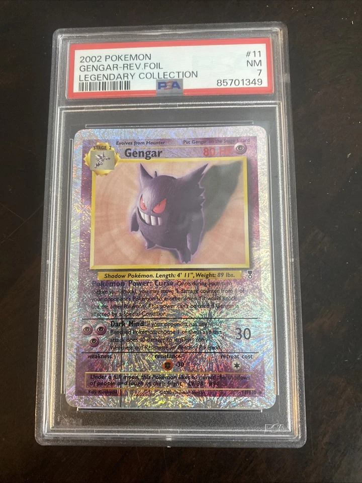 Gengar 2002 Pokémon Legendary Collection Reverse Foil 11/110 PSA 7 NM NEARMINT - Image 1 of 1