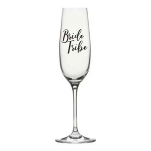 BRIDE TRIBE HEN PARTY WEDDING GLASS VINYL STICKER CHAMPAGNE WINE BRIDAL - Imagen 1 de 3