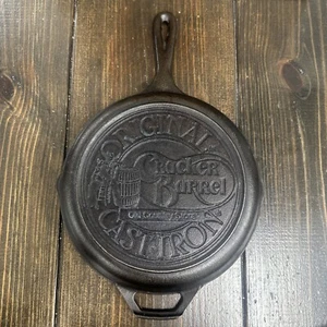 Cracker Barrel Old Country Store Cast Iron 10" Skillet Frying Pan - Picture 1 of 12