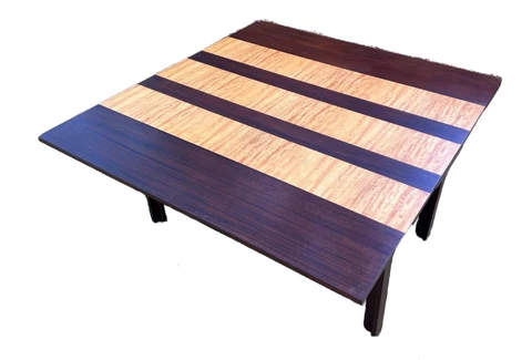 Wolfgang Hoffman Romweber Art Deco Machine Age Wood Dining Table Desk Vtg Modern Cover