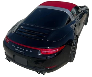 Replacement Convertible Soft Top for Porsche 991, 992 Targa 2013-25 in BORDEAUX - Picture 1 of 10