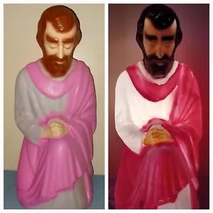 Vintage Empire Pink Joseph Christmas Holiday Nativity 28" Lighted Blow Mold - Picture 1 of 20