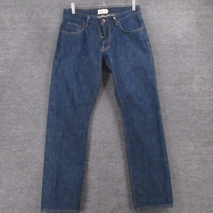 Taylor Stitch Jeans Mens 31x28.5 Townsend Democratic Straight Button Fly Blue - Picture 1 of 9