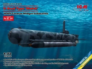 1:72 ICM S.019 - U-Boat tipo 'Molch', submarino enano alemán de la Segunda Guerra Mundial - Imagen 1 de 2