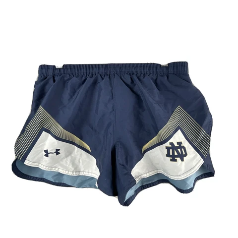 Under Armour  Notre Dame Fighting Irish Navy White Split Short Women's S UJTSSPW Cover
