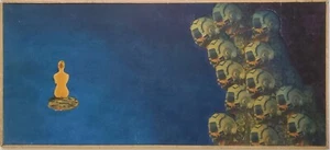 Técnica mixta collage piloto de combate piloto Venus Otfried Mahnke 1969 - Imagen 1 de 7