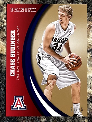 Chase Budinger 2015-16 Panini Collegiate Arizona Wildcats Gold #41 18/25 - Image 1 of 2