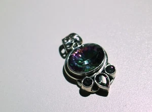 Nuevo Colgante Místico Topacio Y Plata Esterlina 925 Vendedor Reino Unido De Colección Elegante - Imagen 1 de 3