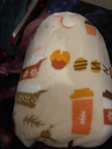 New The Big One Pumpkin Spice Fall Throw Blanket 5x6 ft - Picture 1 of 1