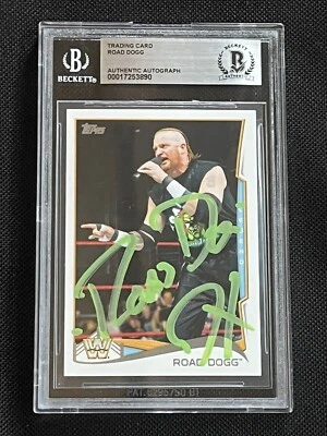 ROAD DOGG 2014 TOPPS WWE SIGNED AUTOGRAPHED CARD BECKETT BAS AUTHENTIC - Image 1 of 2