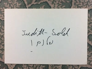 Judith Solé - Tevye and His Seven Daughters - The Wooden Gun - Autographed 1968 - Picture 1 of 2