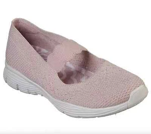 Zapatos cómodos Skechers Seager Power Hitter UK 2 EU 35 rosa espuma viscoelástica - Imagen 1 de 6