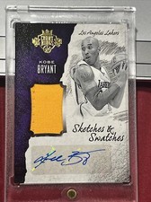 16/17 Panini Court Kings Kobe Bryant Sketches And Swatches  auto /60