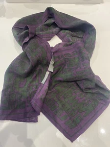 Alexander MqQueen Scarf Purple Grey - Picture 1 of 4