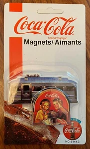 Coca-Cola Streetcar Diner Magnets - 1995 - NOS Unused Store Stock - Picture 1 of 1