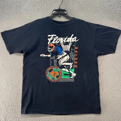 Vintage Florida Gators Shirt Mens Extra Large 80s Black NCAA Football Streetwear - Image 1 of 4