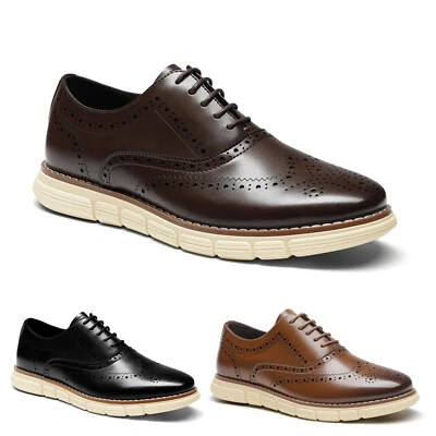 Bruno Marc Men's Crossflex Dress Sneakers Casual Oxford Formal Shoe Arch Support - Image 1 of 4