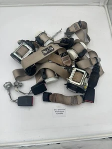 11-16 BMW 528i 535i 550i M5 F10 Seat Belt Front Rear Set Oyster USED OEM - Picture 1 of 21