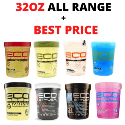 ECO STYLER GEL 32OZ OLIVE OIL, ARGAN OIL, BLACK CASTOR ALL RANGE