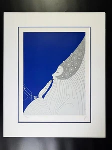 Rare Original ART DECO ERTE "BRIDE'' 1982 SERIGRAPH Limited Edition Signed - Picture 1 of 4