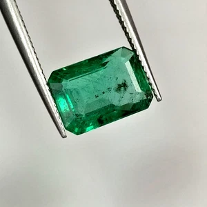 2.58ct Natural Emerald octagon top green good luster untreated collection - Picture 1 of 5