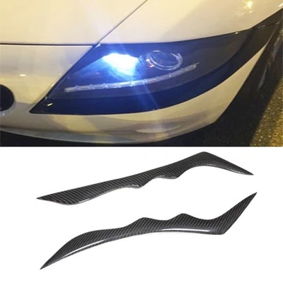 Faro de fibra de carbono real párpados cejas para BMW Z4 E85 E86 2005 2003-2008 Foto 1 de 4