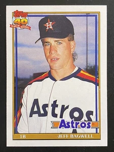Jeff Bagwell 1991 Topps Traded Baseball Rookie Card Houston Astros #4T - Picture 1 of 2