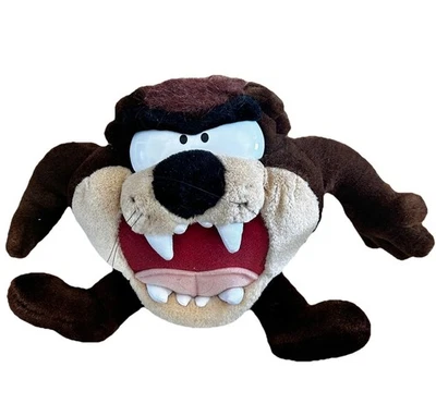 Peluche vintage 1998 Looney Tunes Talking Taz Tasmanian Devil coleccionable Foto 1 de 3