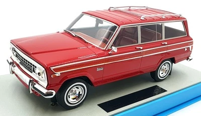 LS Collectibles 1/18 Scale Resin LS037H - 1979 Jeep Grand Wagoneer - Red - Image 1 of 4