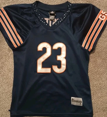 Devin Hester Chicago Bears Jersey Womens Large NFL Football Blue Studded - Image 1 of 4