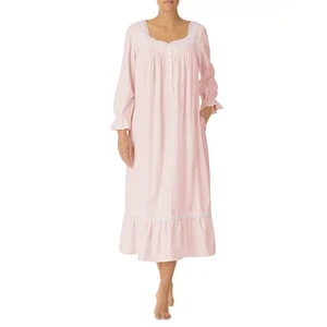 EILEEN WEST Women's Cotton Ballet Nightgown Medium Pink Blush Long Sleeve NWT - Picture 1 of 14