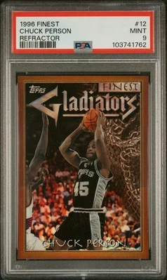 1996 TOPPS FINEST REFRACTOR #12 CHUCK PERSON PSA 9 - Image 1 of 2