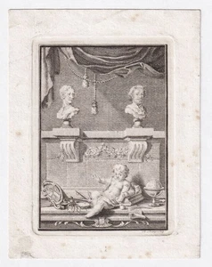 Exlibris Andrew Lumisden Scottish Jacobite gravure bookplate 18e - Picture 1 of 1