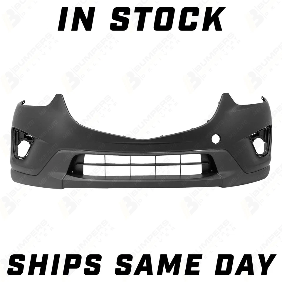 NEW Primered Front Bumper Cover Fascia for 2013-2016 Mazda CX-5 w/Tow Hook 13-16 Foto 1 de 4