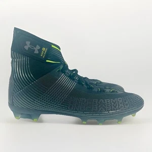 Botines de fútbol Under Armour Highlight MC para hombre 13 negro verde parte superior alta - Imagen 1 de 13